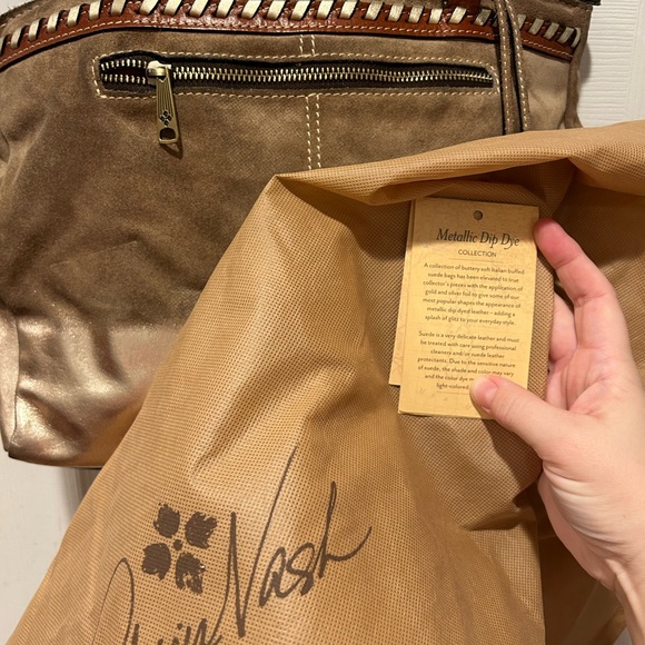 Patricia Nash Tan and Brown Shoulder Bag - Picture 4 of 4